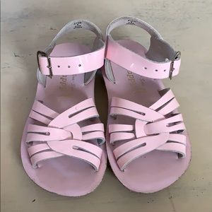 Little Girls Light Pink Strappy Sun-San Sandals